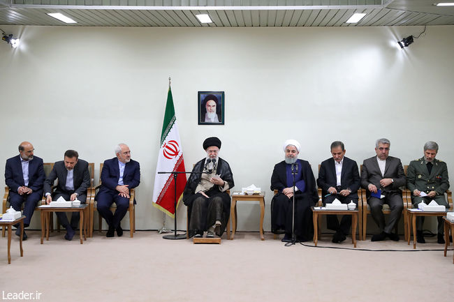 President Rouhani And His Cabinet Members Met With Ayatollah Khamenei